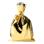 Geschenkbeutel, glänzend, gold, 20 x 35 cm - 0