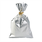Sachet cadeau, mat, argenté, 20 x 35 cm - 0