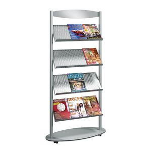 Brochure shelf "Alu Design", 12 x A4