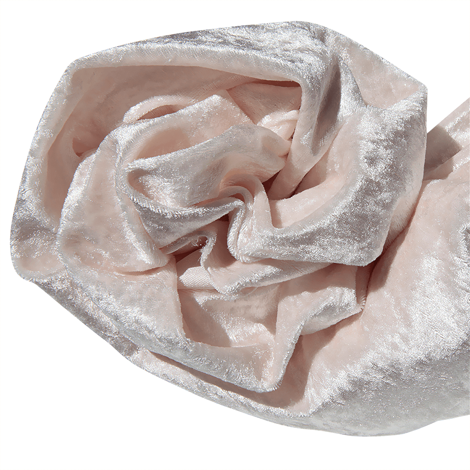 Pana aterciopelada, anchura: 150 cm, color marfil - 1