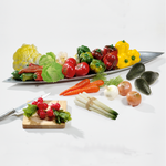 Carottes avec verdure aliment factice 30 cm, 3 pièces - 1