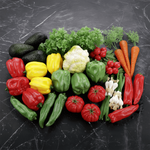 Carrot with foliage food replica 30 cm, 3 pieces - 1