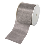 Chiffonband 70 mm, 25 m, silber - 0
