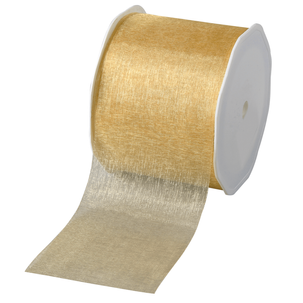 Chiffonband 70 mm, 25 m, gold
