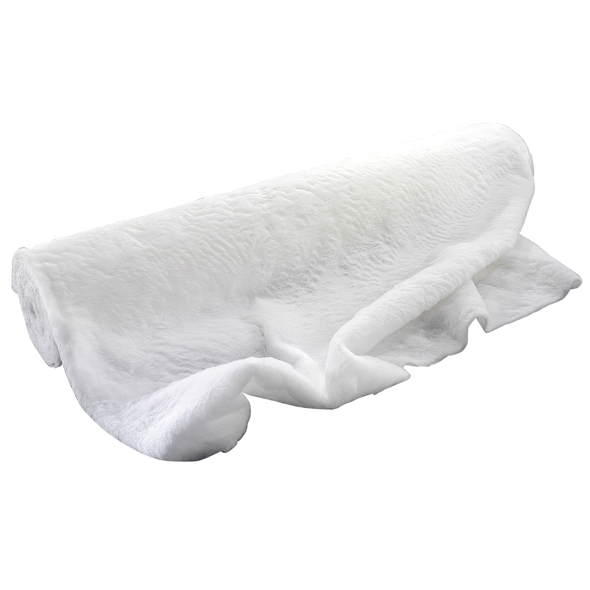 Plüsch weiß, 150 cm breit - 2 Plüsch weiß, 150 cm breit - 2