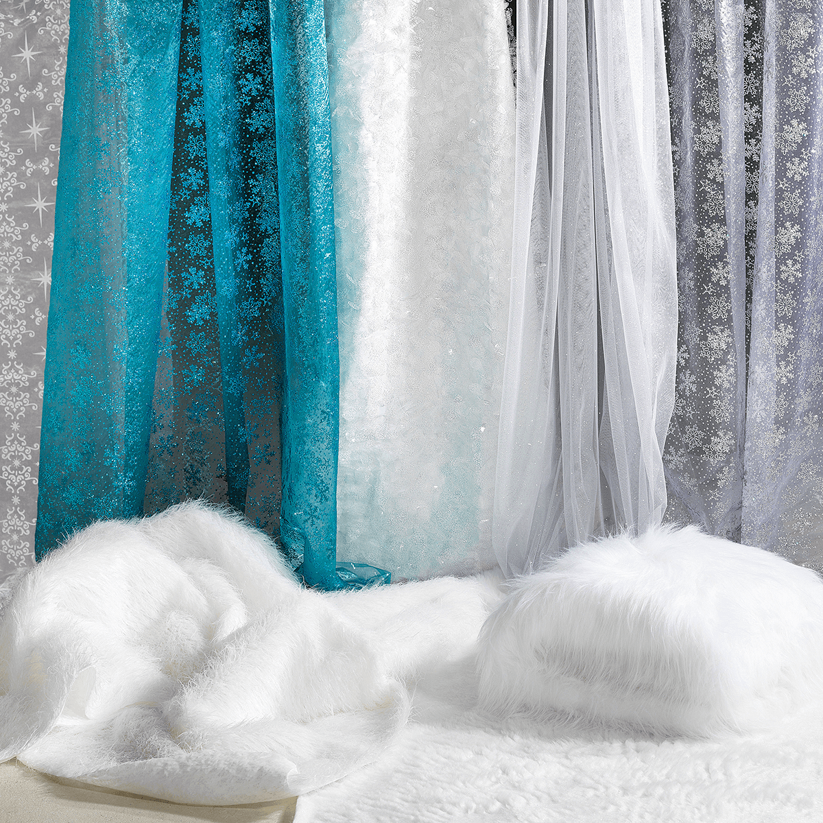 Plüsch weiß, 150 cm breit - 4 Plüsch weiß, 150 cm breit - 4