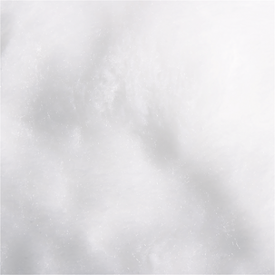 Peluche blanche, larg. 150 cm