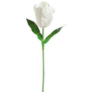 Tulipán gigante artificial blanco, 140 cm