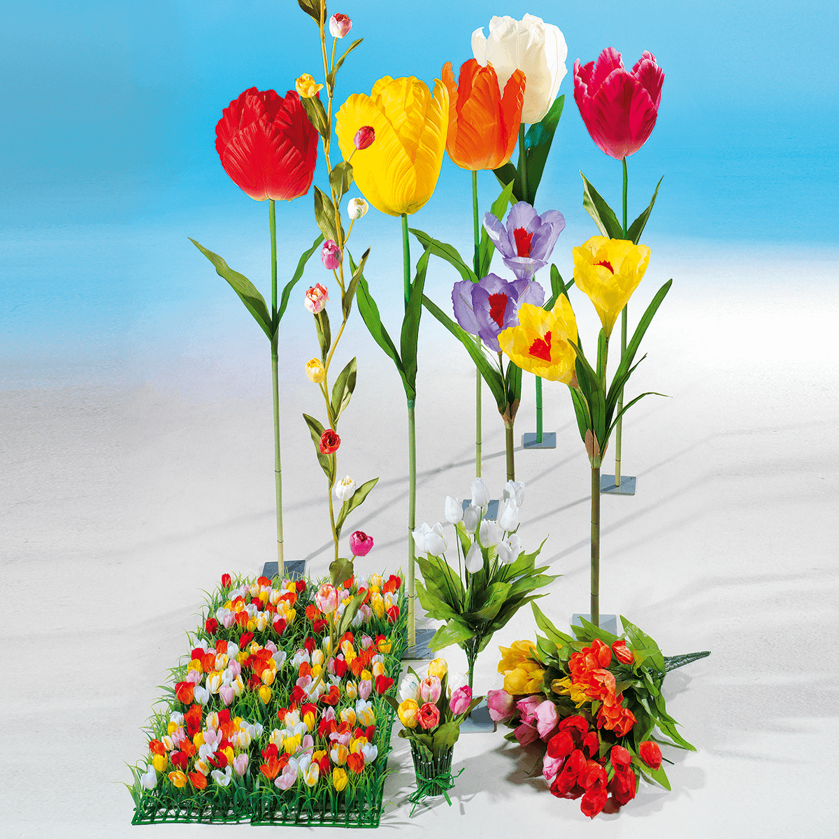 Künstliche XXL Tulpe, 135 cm, rot - 5 Künstliche XXL Tulpe, 135 cm, rot - 5