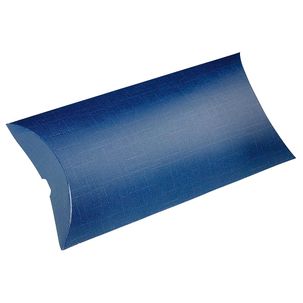 Caja de almohadas de 24 cm de largo, azul