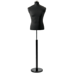 Male tailor bust, bust 65 cm, black/black - 0