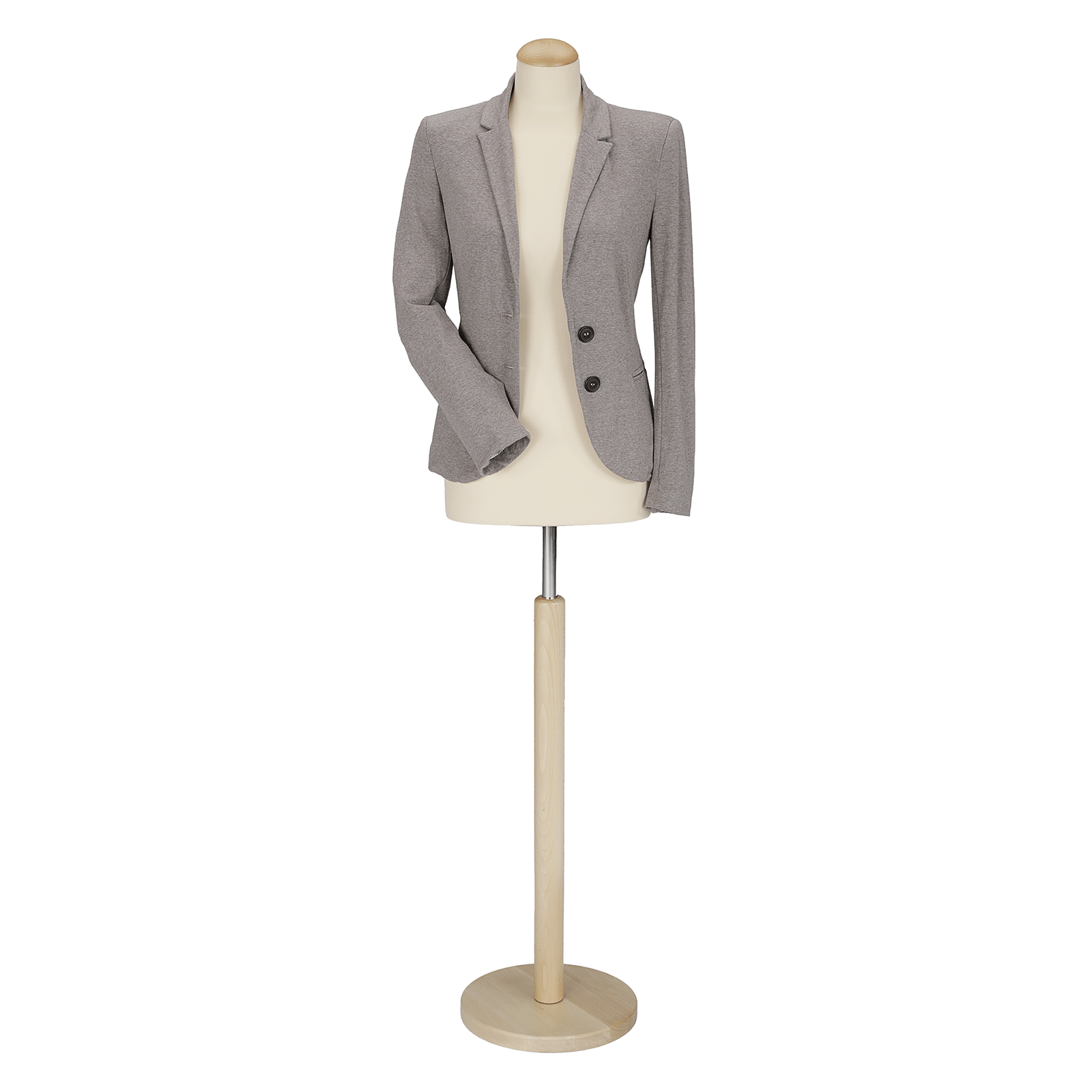 Schneiderpuppe weiblich, Büste 72 cm, ecru - eiche hell - 1