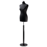 Maniquí de costura de mujer, busto de 72 cm, color negro/negro - 1