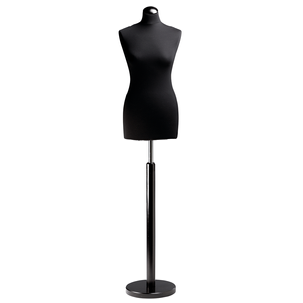 Maniquí de costura de mujer, busto de 72 cm, color negro/negro