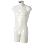 Torse en plastique Monsieur 88 cm blanc - 0