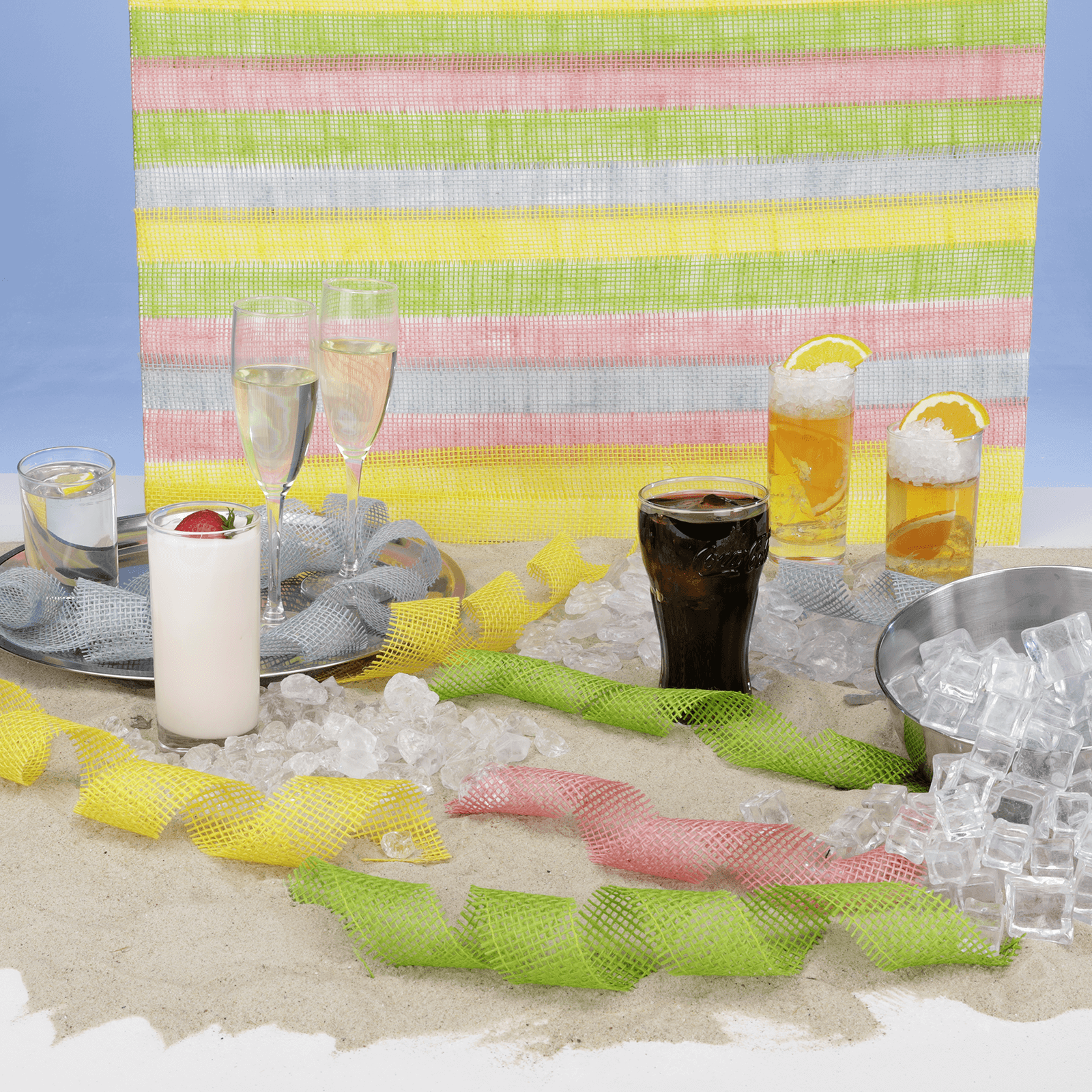 Glass decorative crushed ice, 1 kg - 2