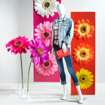 Giant gerbera pink, 120 cm - 3