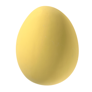 Giant decorative Easter egg, yellow, 30 cm