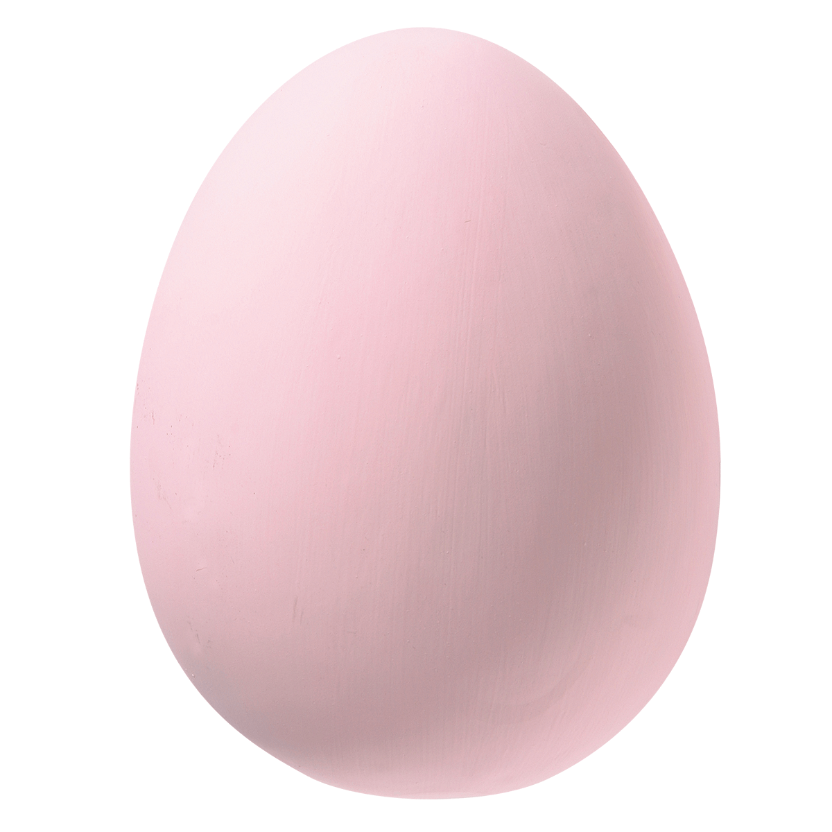 Huevos de plástico de juguete de colores sobre un fondo rosa