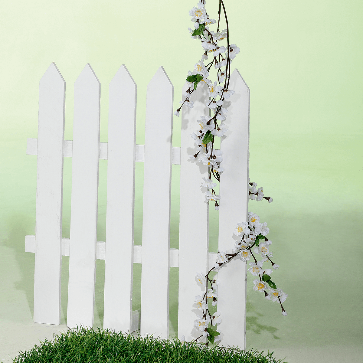 Guirnalda de flores de manzano decorativa, color blanco - 6 Guirnalda de flores de manzano decorativa, color blanco - 6