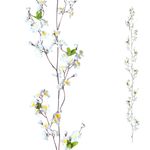 Decorative apple blossoms tendril, white‎ - 0