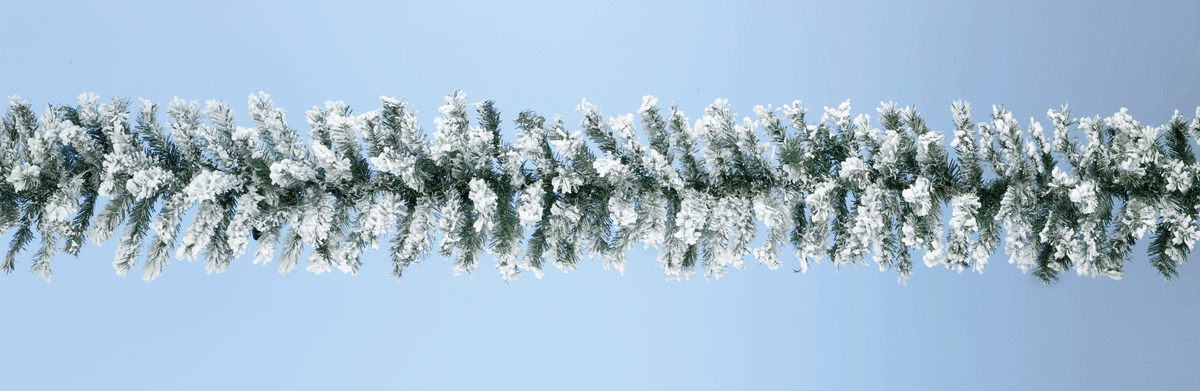 Guirnalda de abeto con copos, 270 cm, Ø 30 cm - 3 Guirnalda de abeto con copos, 270 cm, Ø 30 cm - 3