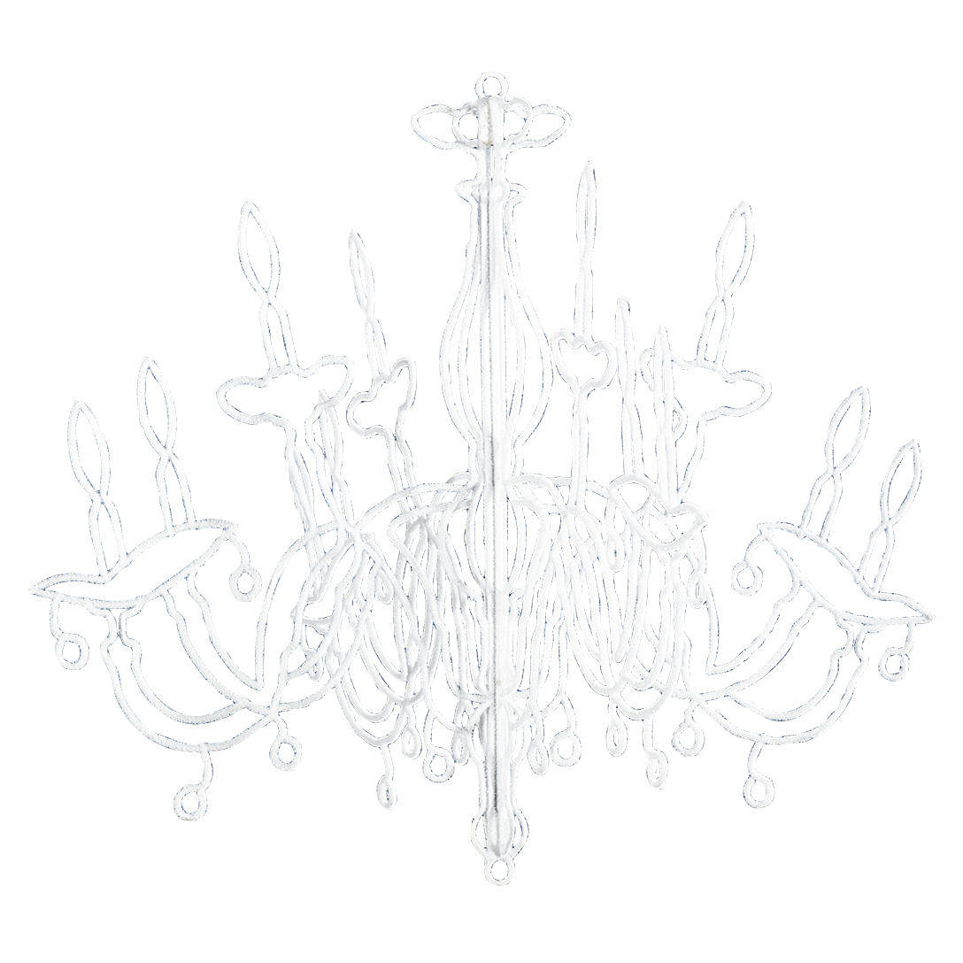Candil de decoración para adornar, longitud 70 cm - 1 Candil de decoración para adornar, longitud 70 cm - 1