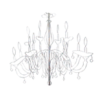 Chandelier for decoration, length 70 cm - 0