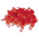 Plumas decorativas rojas, 20 g - 0