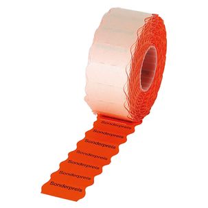 Haftetiketten "Sonderpreis" 26 x 12 mm, leuchtrot