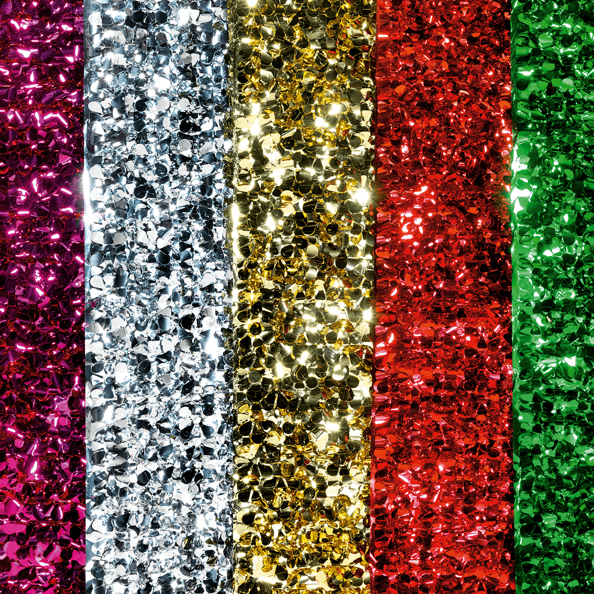 Feuille d'optique découpée métallisée 90 cm de large, rouge - 6