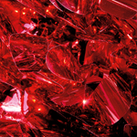 Die cut optic foil metallic 90 cm wide, red - 0