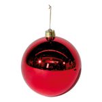 Boule de Noël XXL rouge brillante, 30 cm - 0