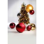 Christmas bauble XXL red shiny, 30 cm - 2