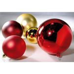 Weihnachtskugel XXL rot  matt, 40 cm - 1