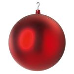 Weihnachtskugel XXL rot matt, 50 cm - 0