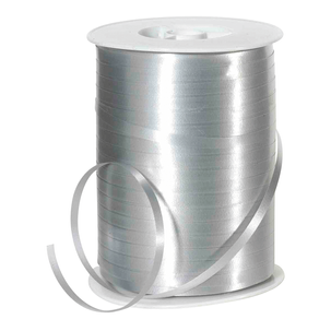 Polyamide ribbon, width 5 mm, silver