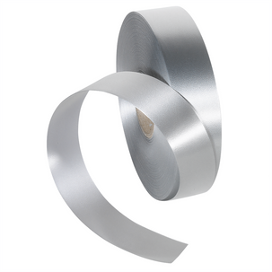 Cinta de poliéster, anchura de 31 mm, color plata