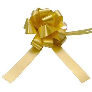 Drawstring ribbon, Ø 10 cm, gold