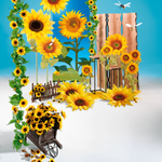 XL Mega sunflower 140 cm - 3