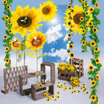 XL Mega sunflower 140 cm - 4