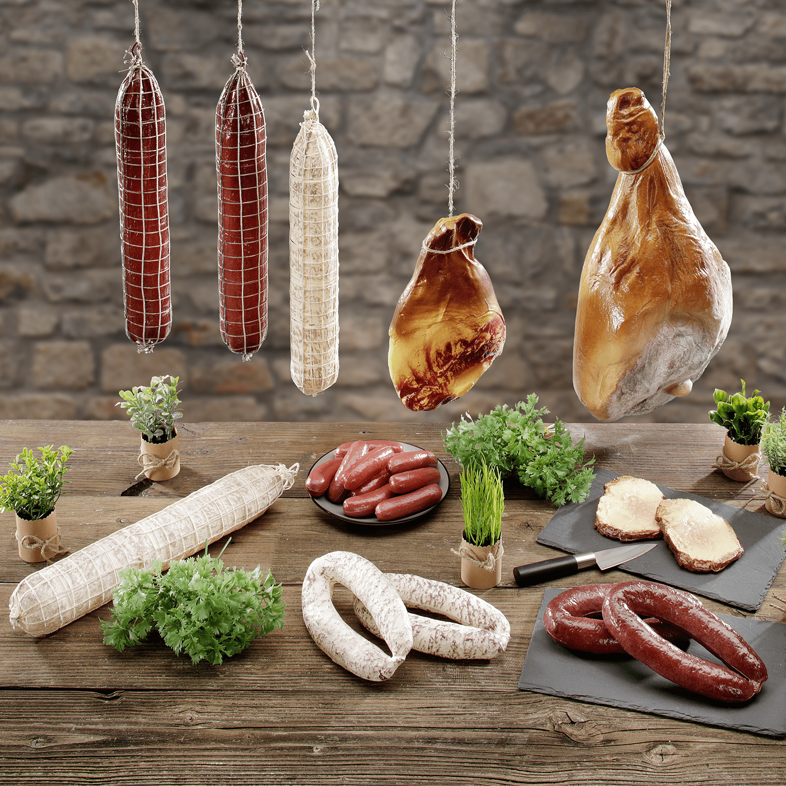 Sausage food dummy, package 10 pieces - 3 Sausage food dummy, package 10 pieces - 3