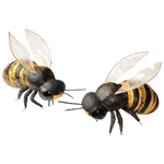 Imitación de abejas decorativas 15 cm, 2 piezas - 0