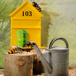 Imitación de abejas decorativas 15 cm, 2 piezas - 3