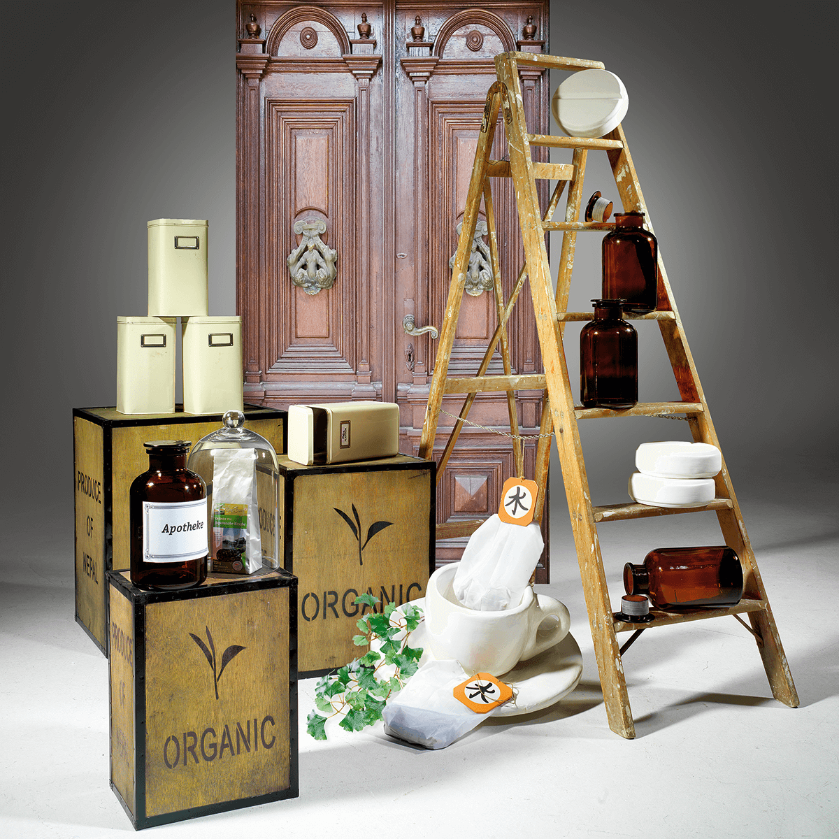 Deko Tabletten weiß, 20 cm Ø, 3 Stück - 7 Deko Tabletten weiß, 20 cm Ø, 3 Stück - 7