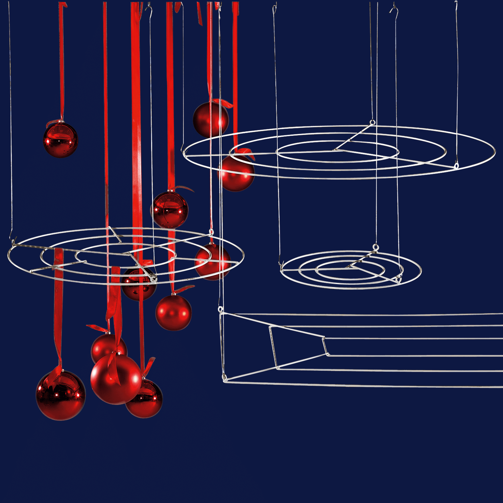 Deckengitter-Ring weiß 70 cm Ø - 4