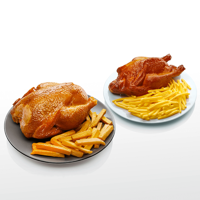 Hähnchen gegrillt Lebensmittel-Attrappe 23 cm | DecoWoerner