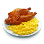 Poulet grillé aliment factice 23 cm - 1