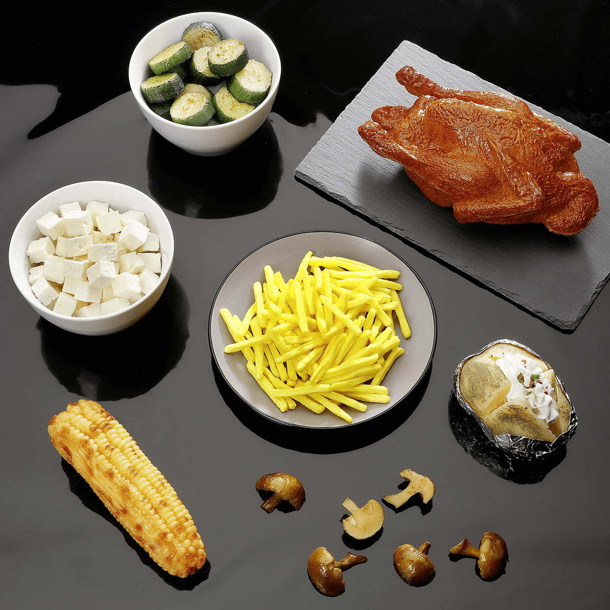 Patatas fritas alimento de imitación - 3 Patatas fritas alimento de imitación - 3