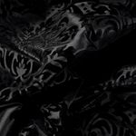 Taffeta with velvet flock width 145 cm, black - 0